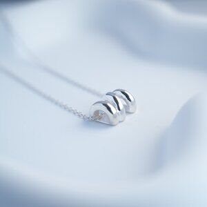 New 925 Silver Gentle Wave Necklace